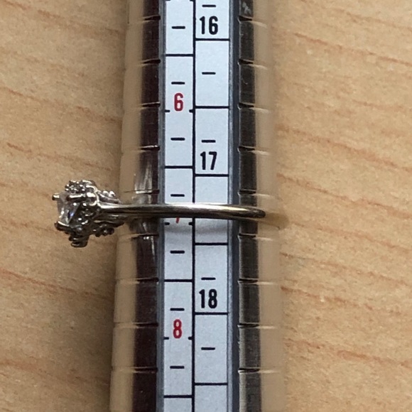 Heart Shape Genuine Diamond 14K White Gold… - Picture 12 of 15